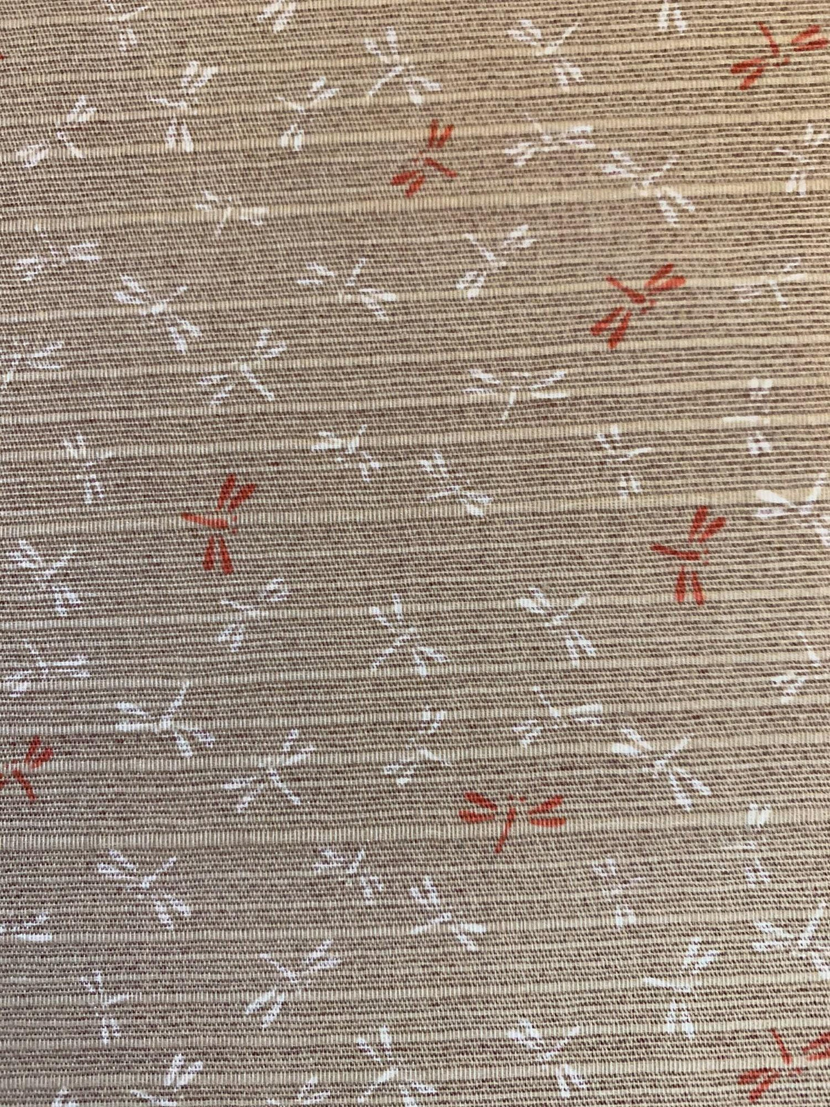 Sevenberry - Double Sided Dragonfly and Same-Komon Cotton Shantung - Beige Pink