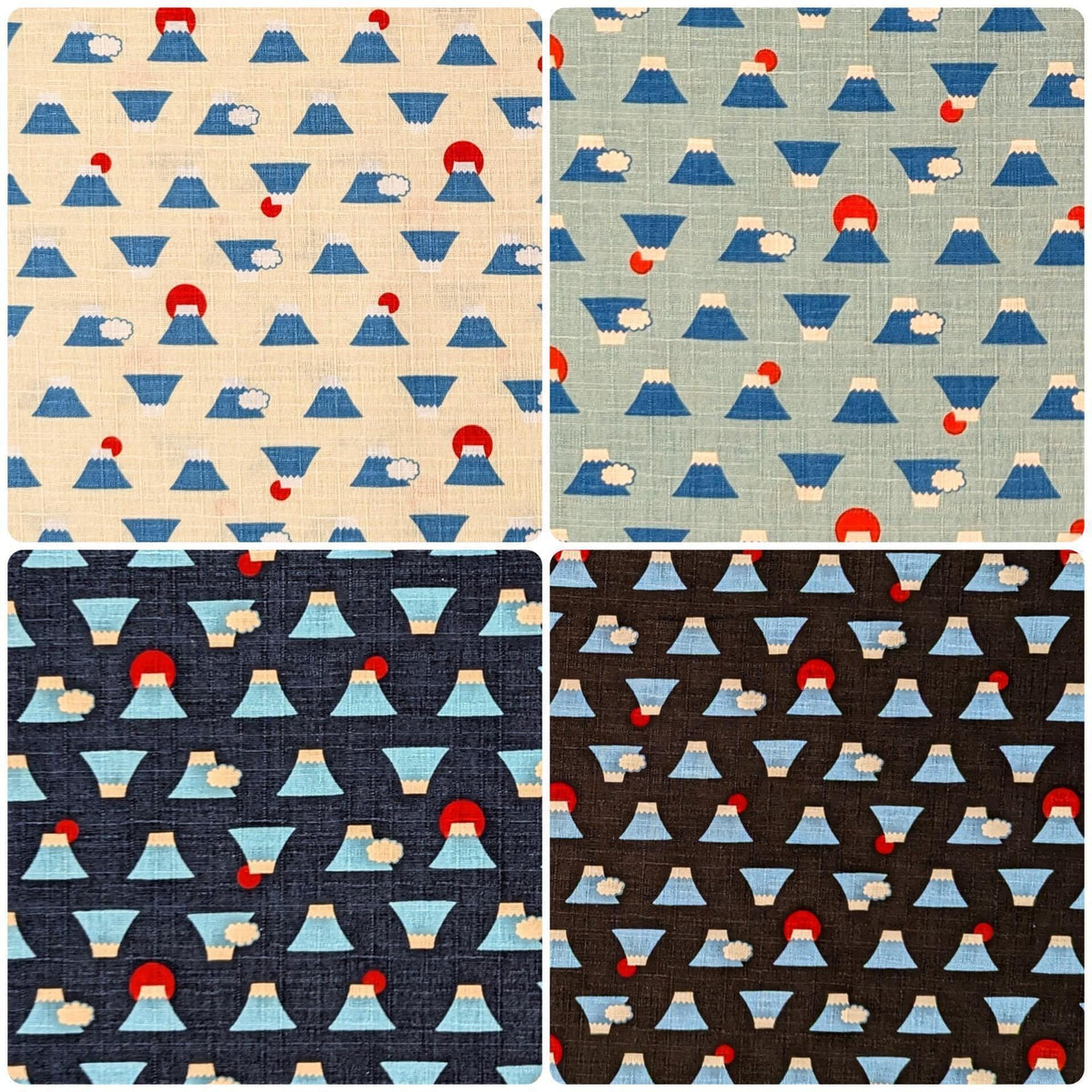 Cosmo - Mt. Fuji Cotton Dobby - Black
