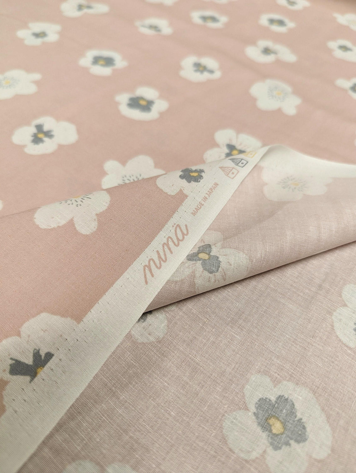 Koizumi - Blooming Pansies Cotton - Pink
