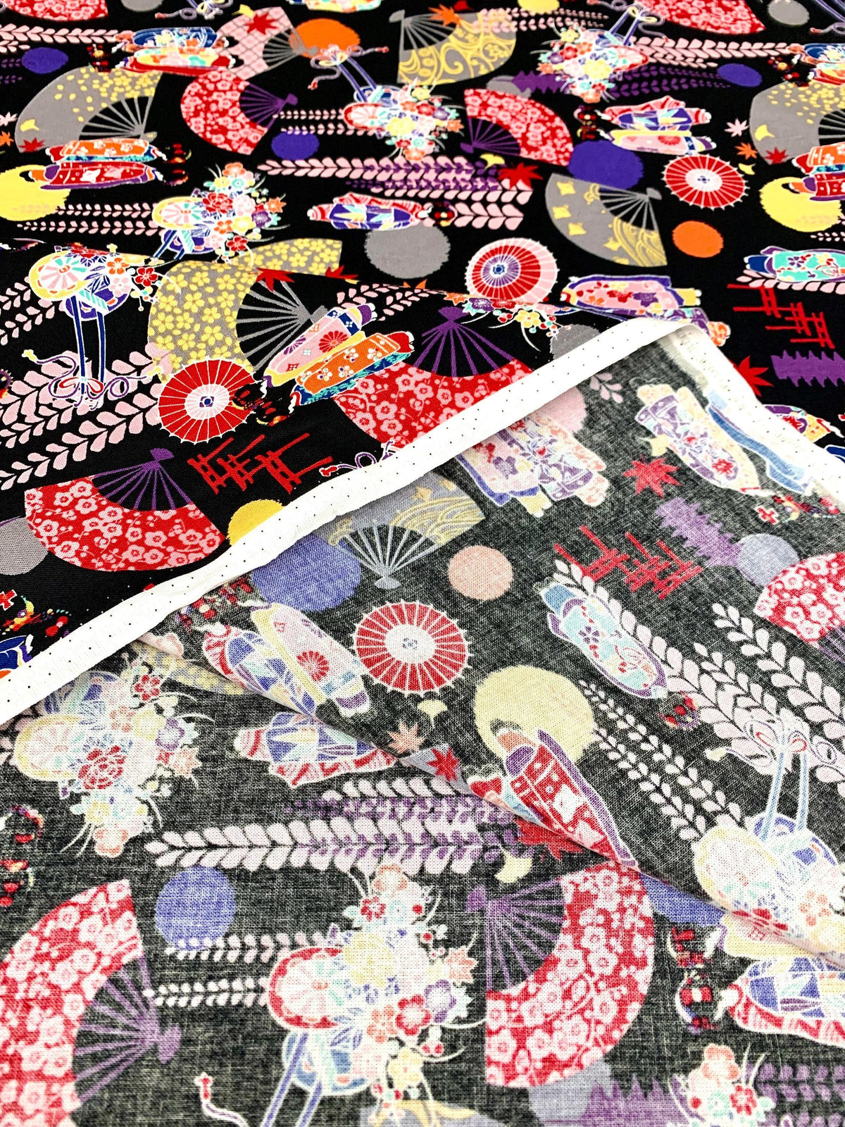 Cosmo - Kyoto Maiko Geisha Cotton - Black