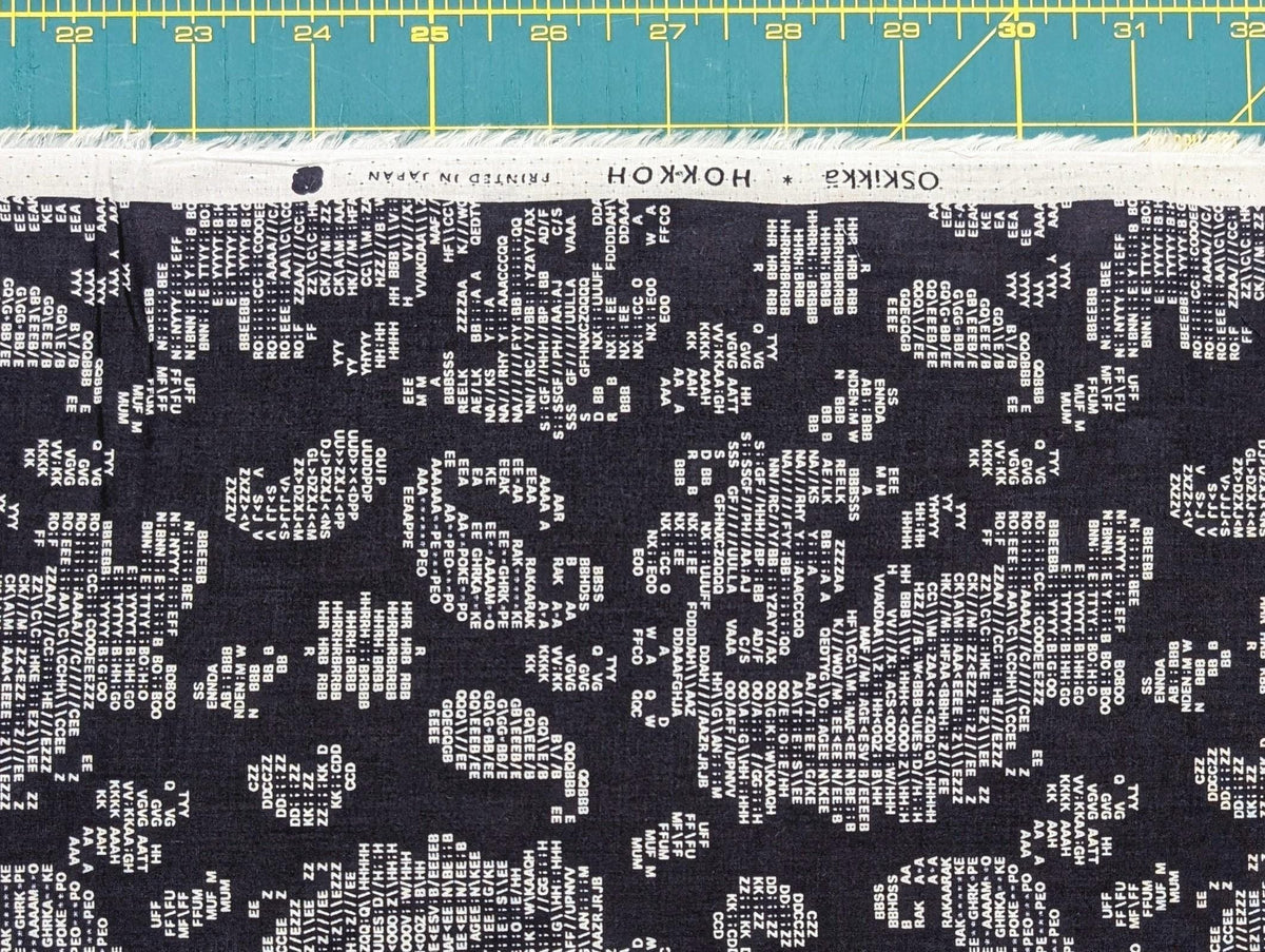 Hokkoh - Coded Paisley Cotton Lawn - Navy