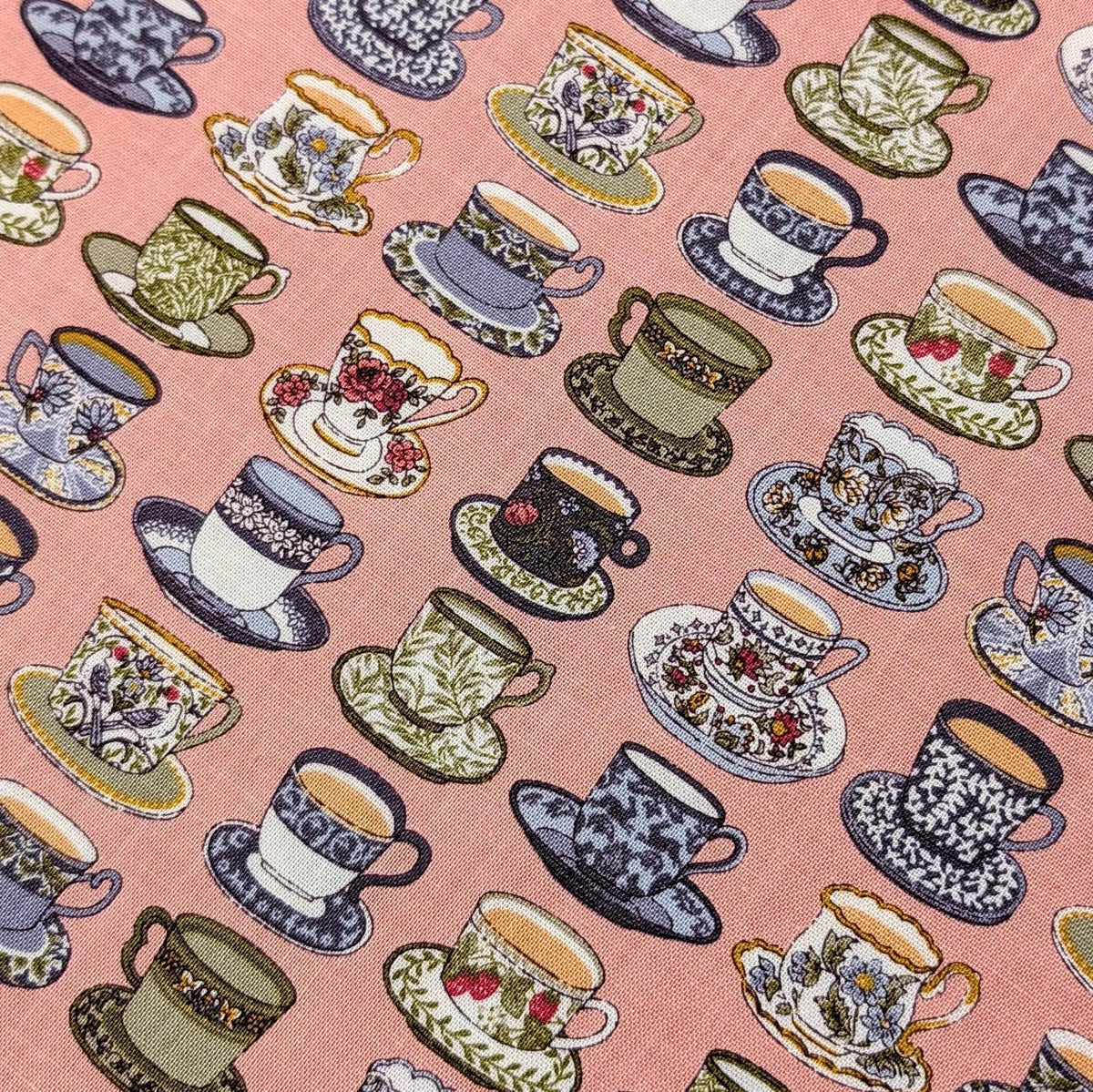 Senyo - Afternoon Tea Cotton Fabric - Pink