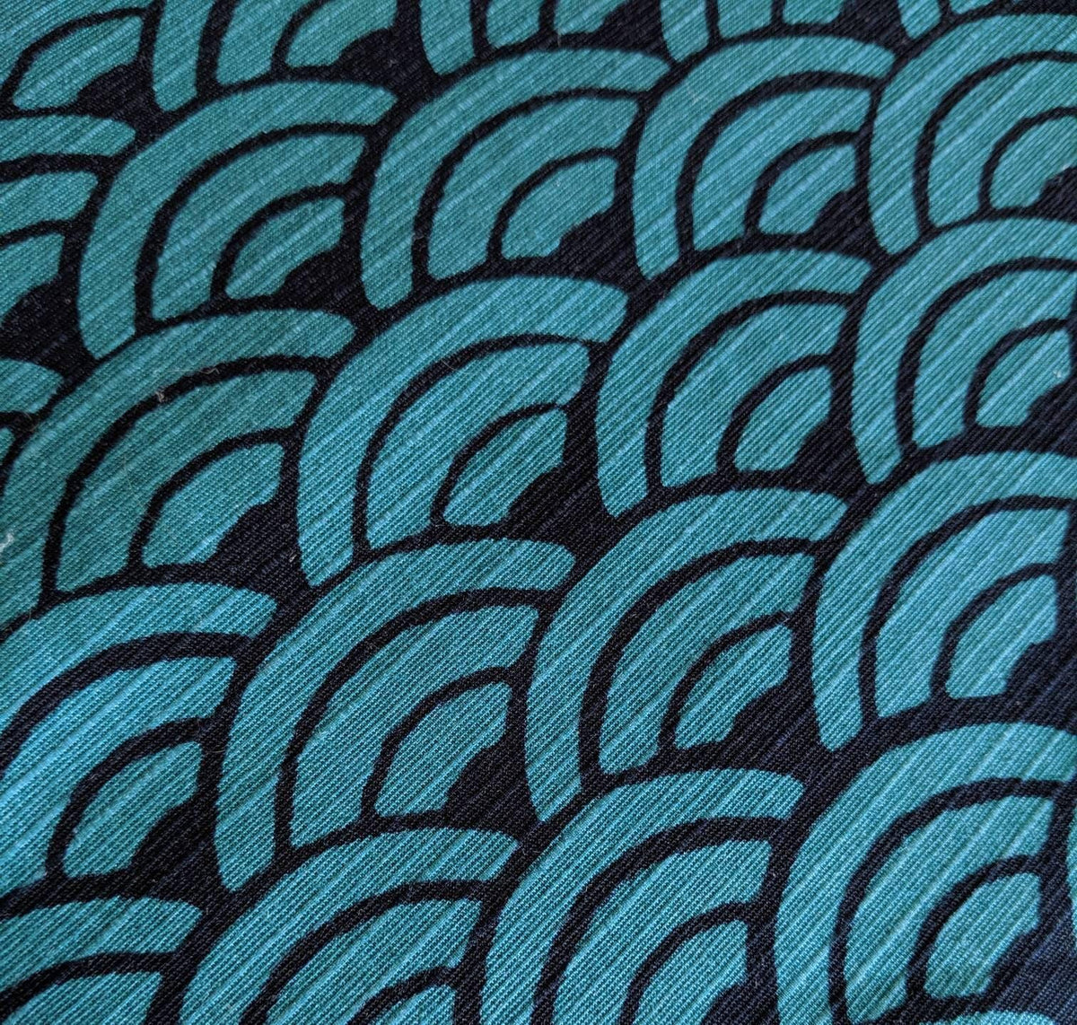 Sevenberry - Waves Cotton Dobby - Teal Navy
