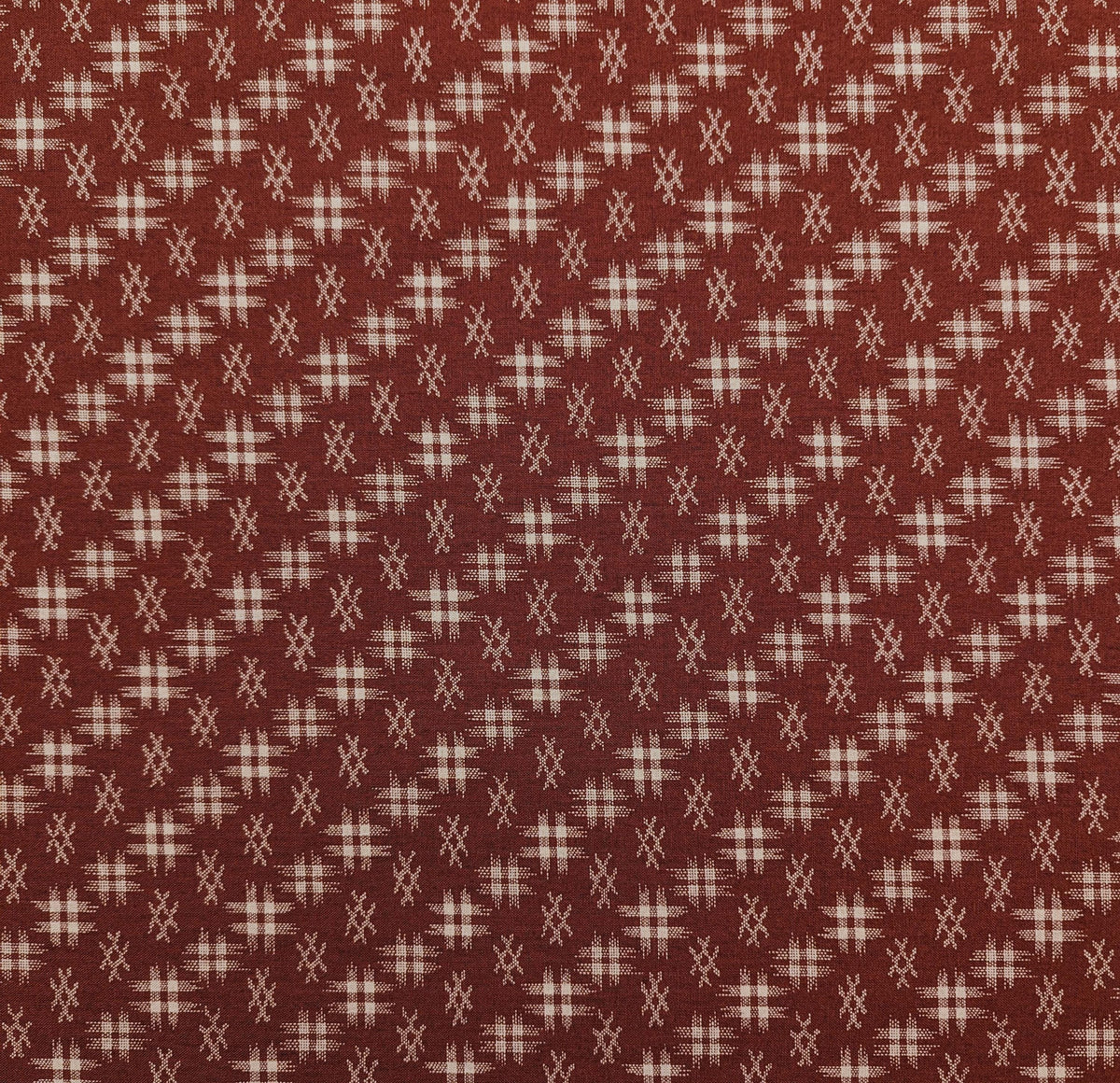 Sevenberry - Well 井戸 Hashtag Cotton Fabric - Red Beige