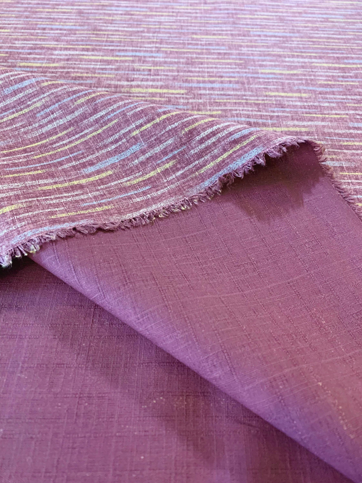 Morikiku - Chalk Stripe Cotton Dobby - Lavender