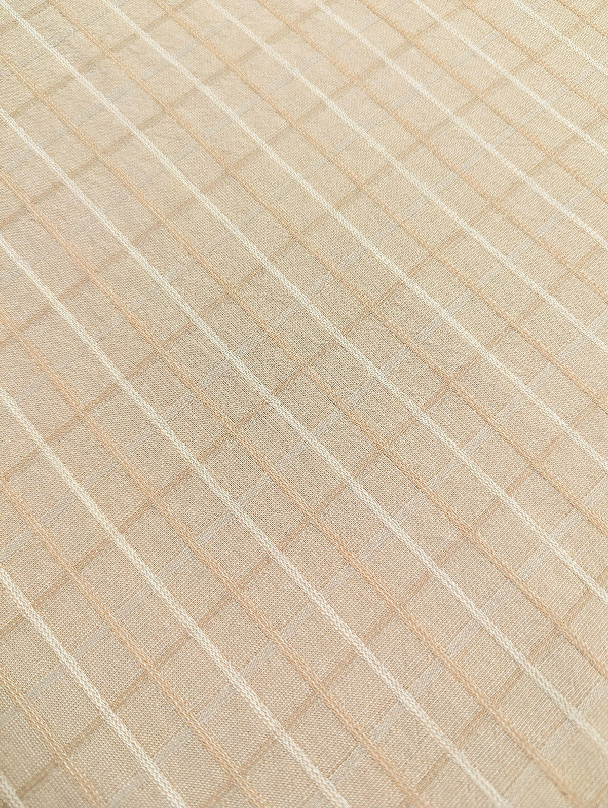 Japanese yarn dyed plaid grid cotton fabric 4547-343 beige