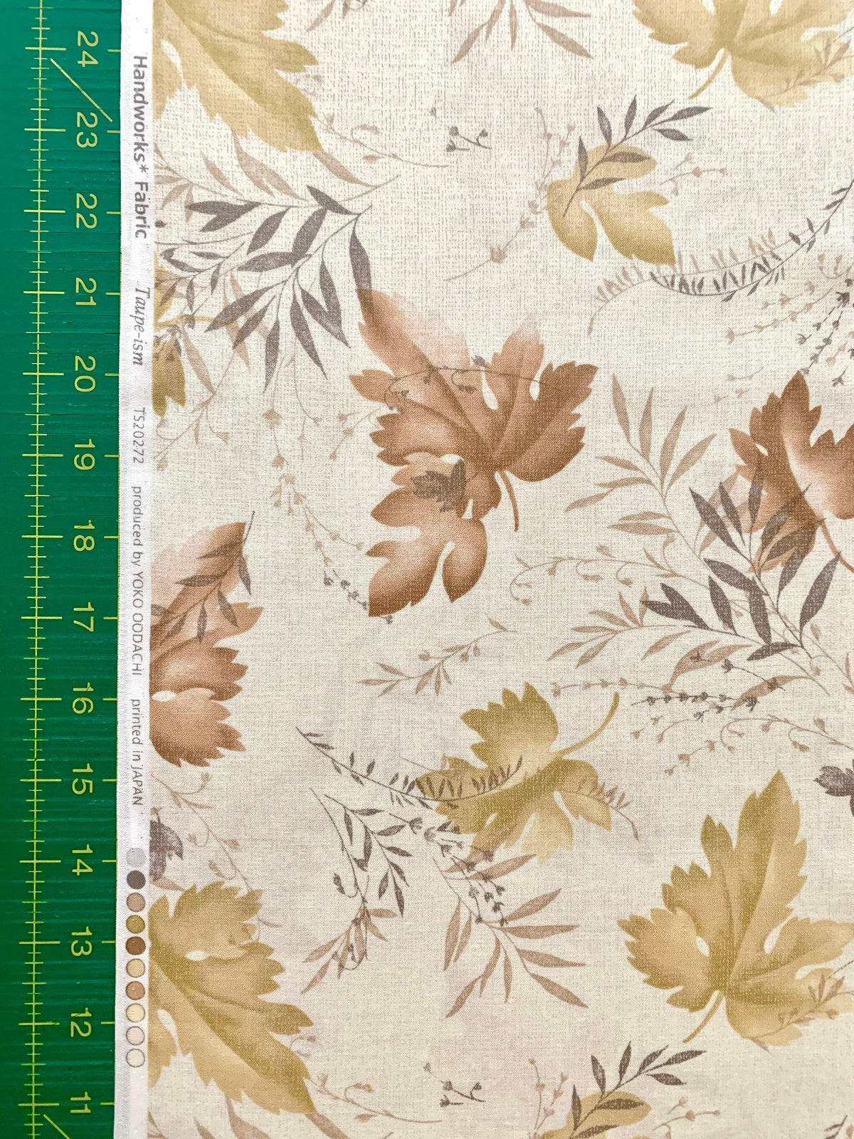 Vancet - Autumn Leaf Taupe-Ism Printed Cotton Taupe - Beige