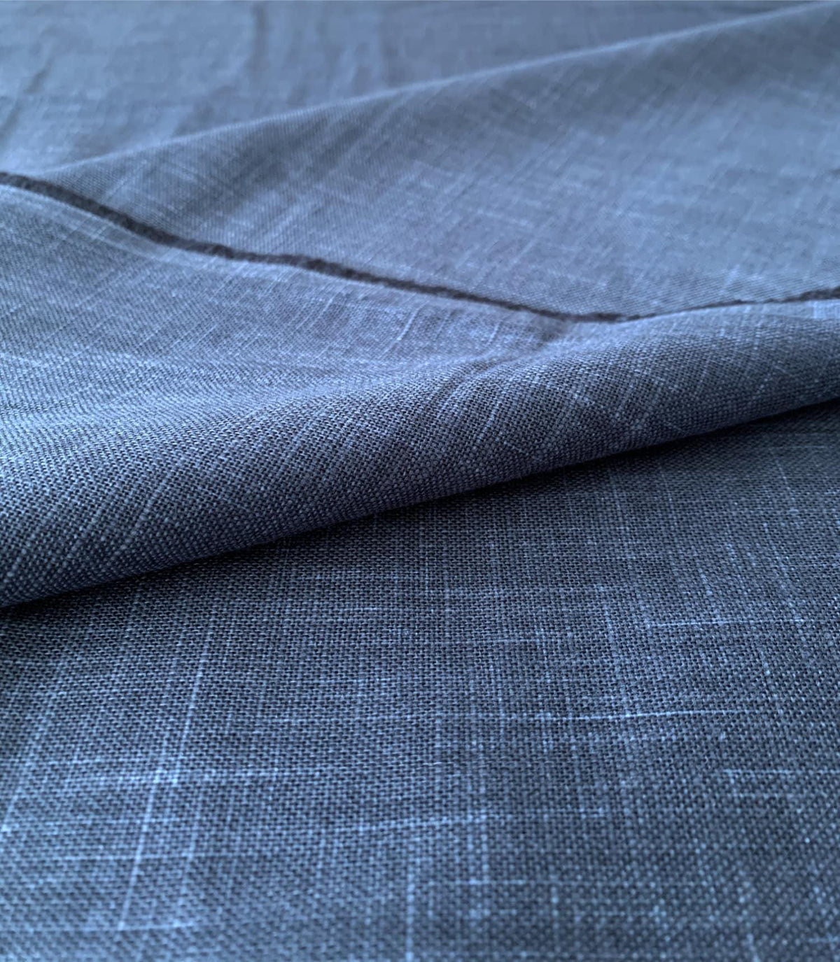 Sevenberry - Heathered Solids Cotton Fabric - Indigo Blue