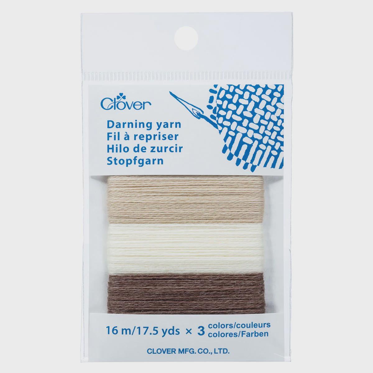 Clover Japanese Darning Yarn 3 Color Assortment #7950 BEIGE