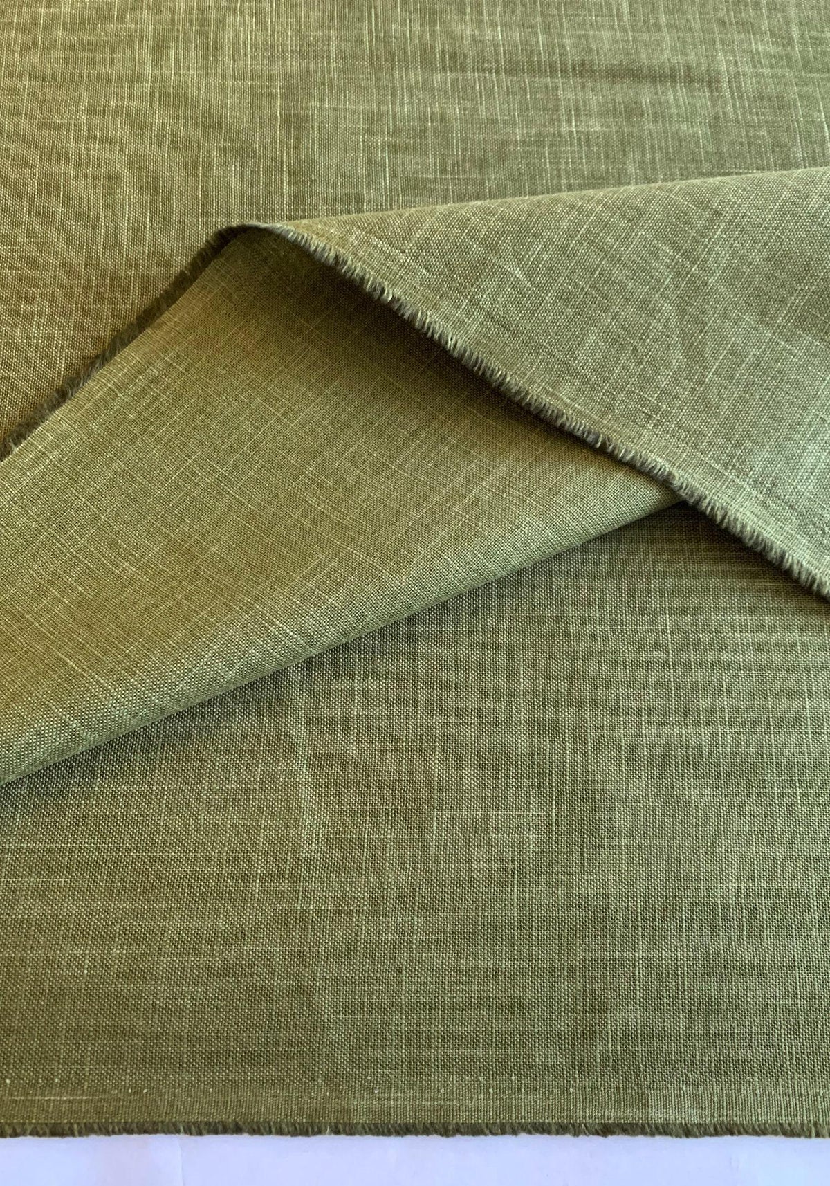 Sevenberry - Heathered Solids Cotton Fabric - Olive Green