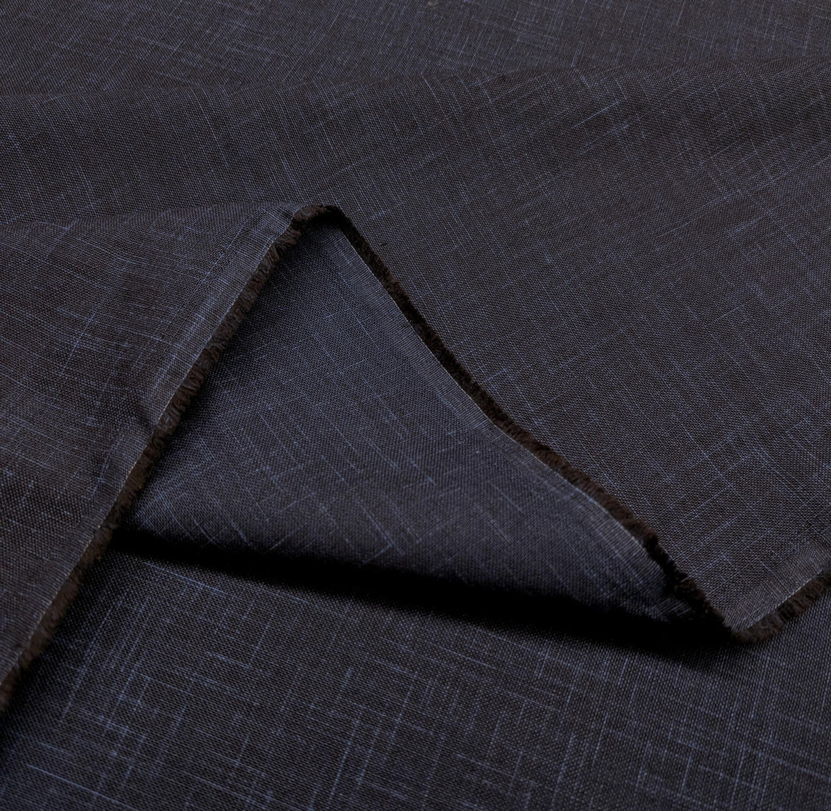 Sevenberry - Heathered Solids Cotton Fabric - Dark Indigo Blue