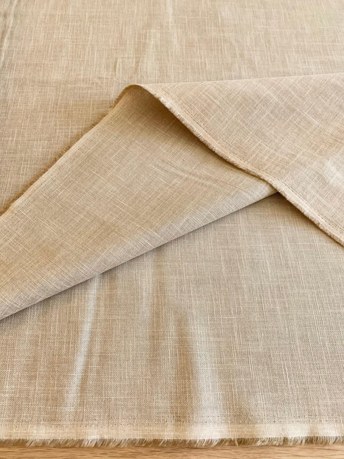 Sevenberry - Heathered Solids Cotton Fabric - Light Khaki