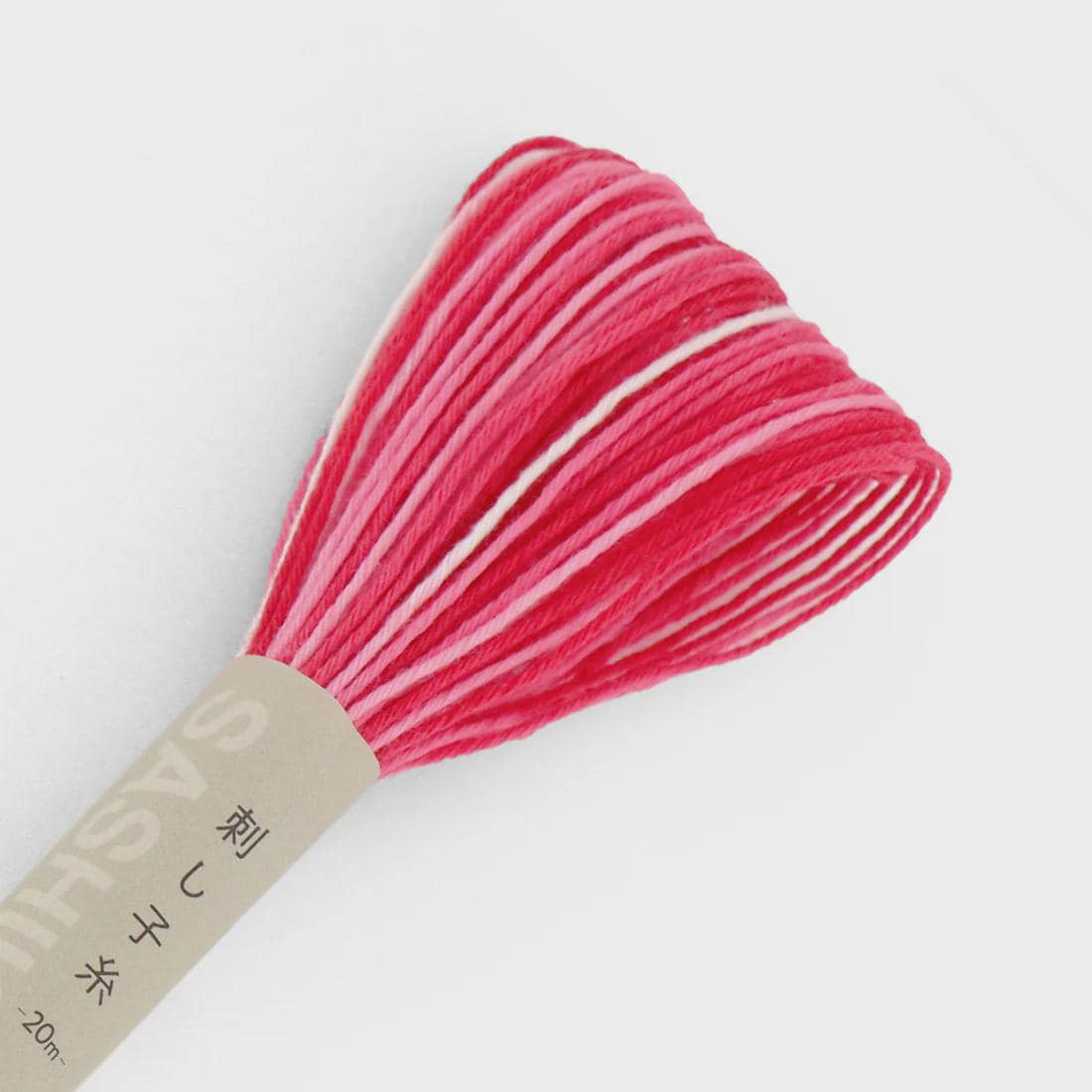 NEW Olympus - #54 Bright Variegated Red Japanese Cotton Sashiko thread 20 meter skein