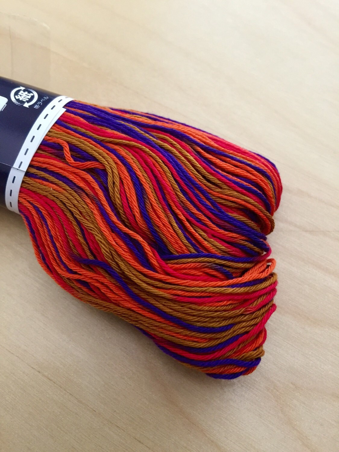 Olympus - Cotton Sashiko Thread 100m Skein - Variegated #174 Autumn Evening