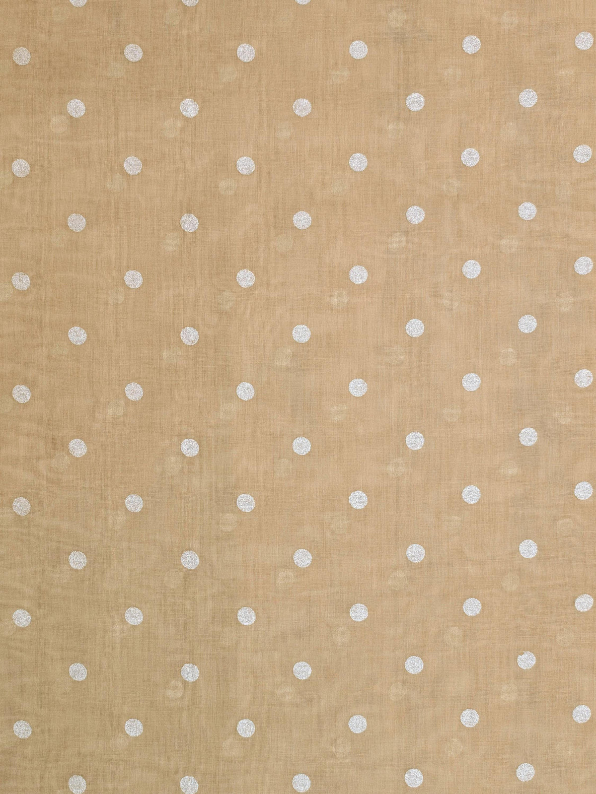 New Hokkoh - Sheer Polka Dotted Japanese Cotton Voile Fabric - Tan 7026-510-1-B