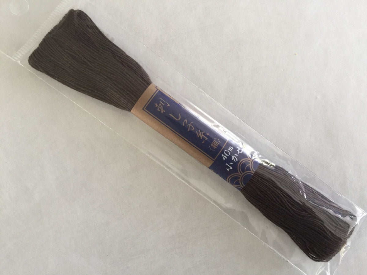Yokota - Cotton Sashiko Thread 40m Skein - #4 Brown