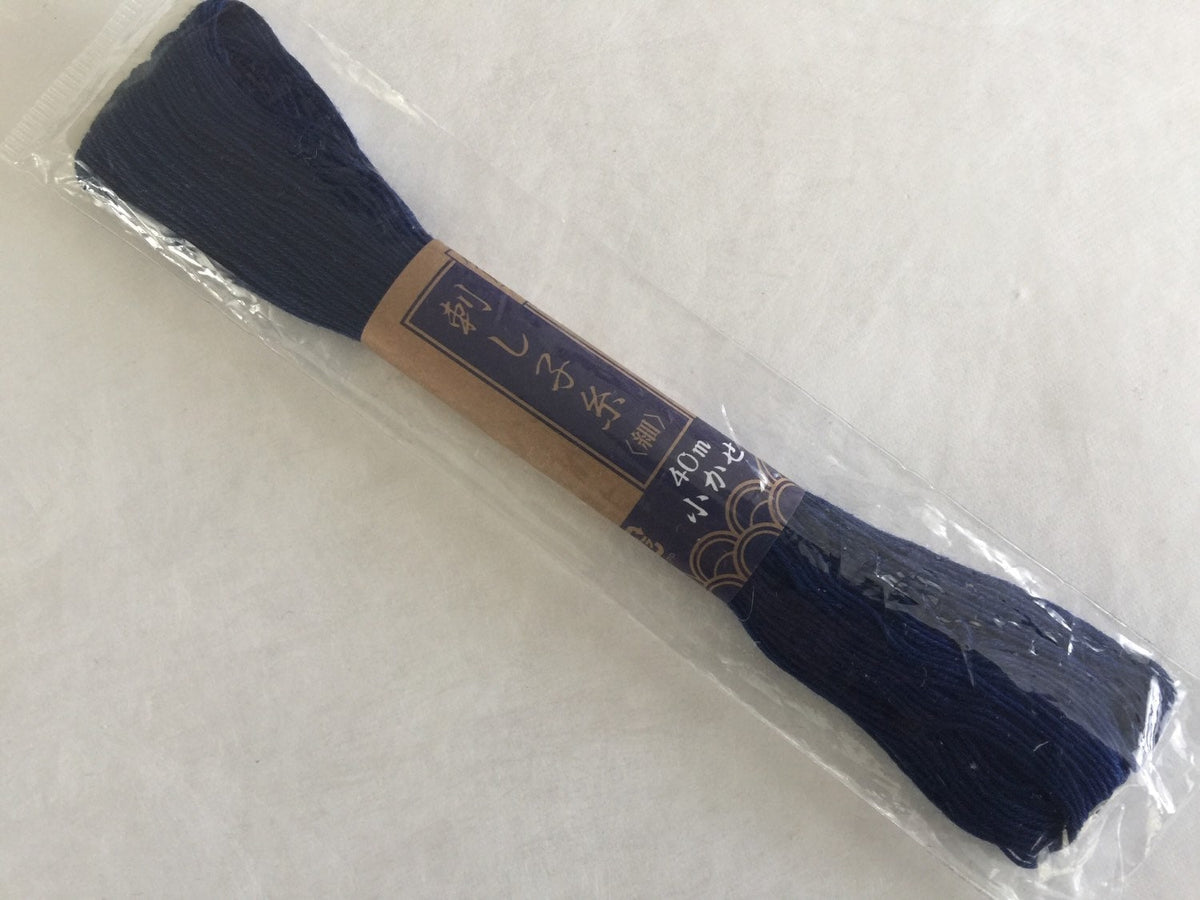 Yokota - Cotton Sashiko Thread 40m Skein - #6 Navy Blue